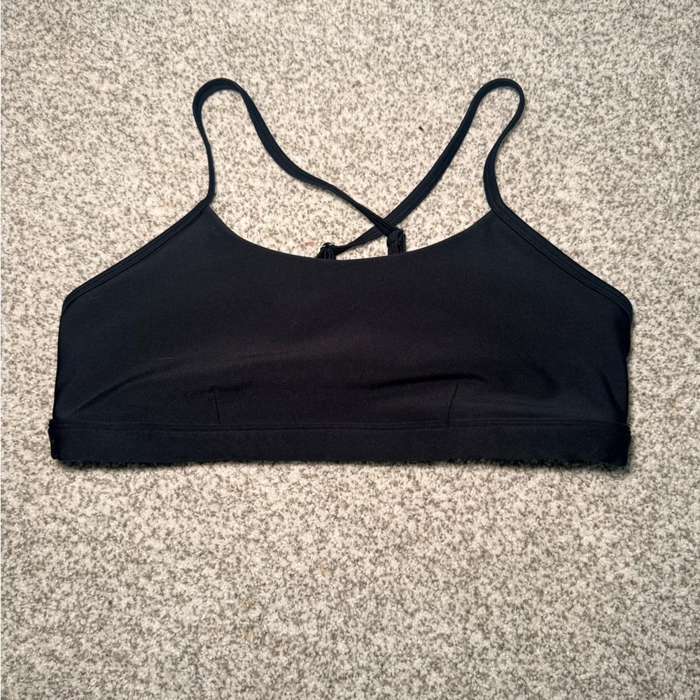 ALO Yoga Black Strappy Sports Bra
